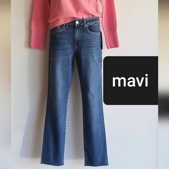 MAVI LA Blue Viola High Rise Slim-Straight Jean - Picture 1 of 11
